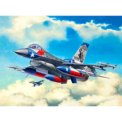 Revell Lockheed Martin F-16C Fighting Falcon Starrflügelflugzeug-Modell Montagesatz 1:144
