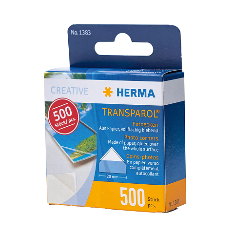 HERMA Transparol Fotoecken Spendepackung 500 St.