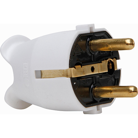 Kopp 175702000 Elektrischer Netzstecker Type E/F Weiß 2P