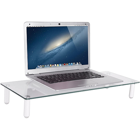 Techly ICA-MS 461 Flachbildschirm-Tischhalterung 81,3 cm (32") Tisch/Bank Transparent