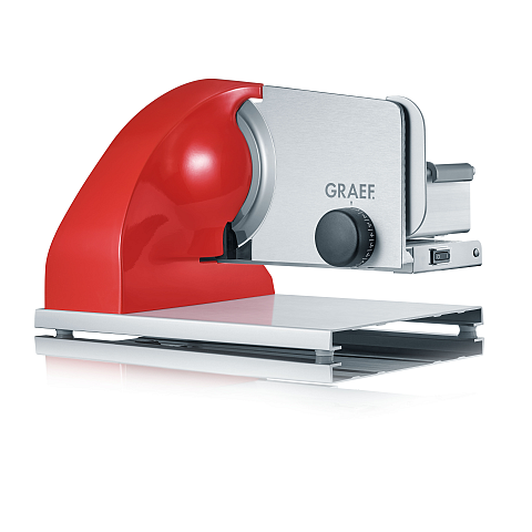 Graef SKS903EU Schneidemaschine Elektro 185 W Rot, Edelstahl Aluminium