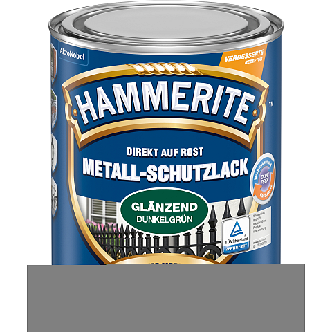 Hammerite Metall-Schutzlack Glänzend Dunkelgruen 0,75 l