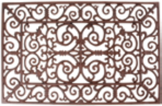 Esschert Design LH38 Türmatte Dekorative Fußmatte Draußen Rechteckig Bronze