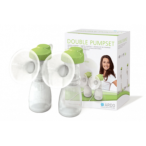 Ardo Double Pumpset Grün, Transparent Universalgröße 2 Stück(e)