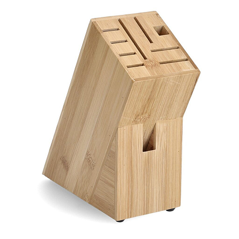 Zeller Present 25319 Messerblock Schlitzmesserblock Bambus Holz