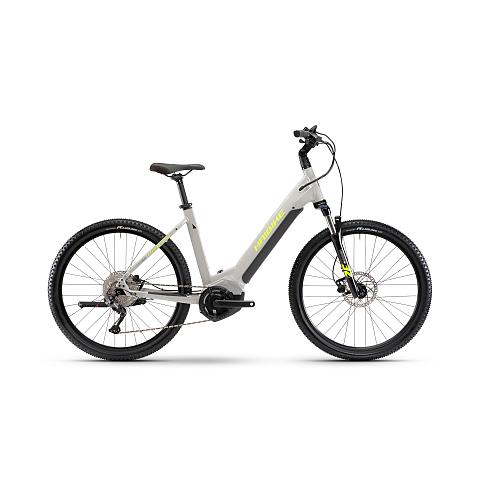 Haibike Trekking 6 Cross Low Hellgrau, Gelb Aluminium M 69,8 cm (27.5")