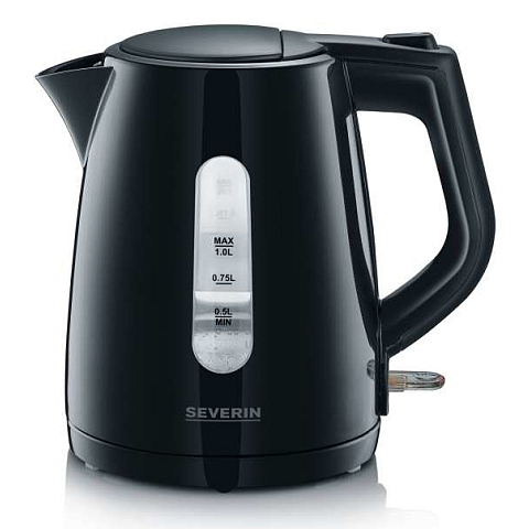 Severin WK 3410 Wasserkocher 1 l 2200 W Schwarz