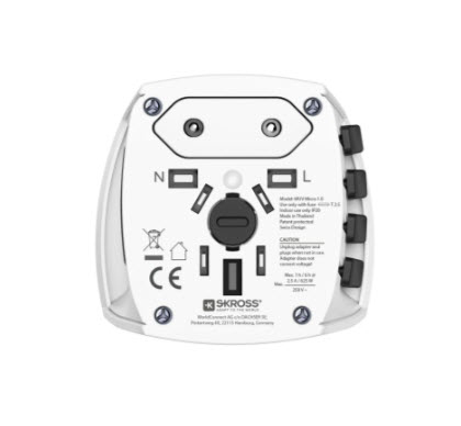 Hama MUV Micro Netzstecker-Adapter Universal Weiß