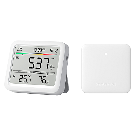 SwitchBot Meter Pro (CO2 Monitor) Weiß LCD Akku