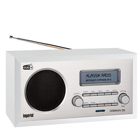 Imperial DABMAN 30 Persönlich Analog & Digital Silber, Weiß