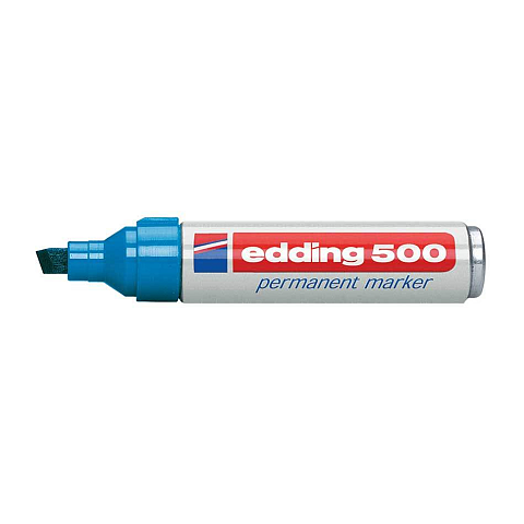 Edding 500 Permanent-Marker Meißel Blau 10 Stück(e)