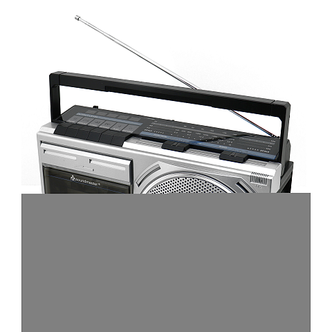 Soundmaster RR20SI Kassettenspieler Tragbarer Kassettenspieler Schwarz, Silber