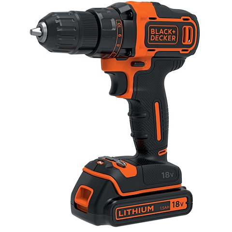 Black & Decker BDCDD186K-QW Schwarz, Orange