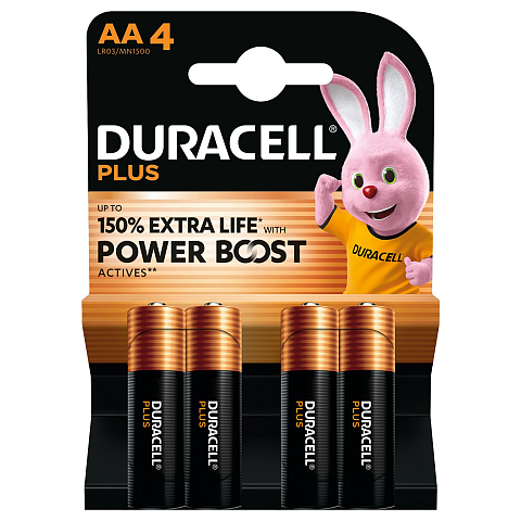 Duracell Plus Einwegbatterie AA Alkali