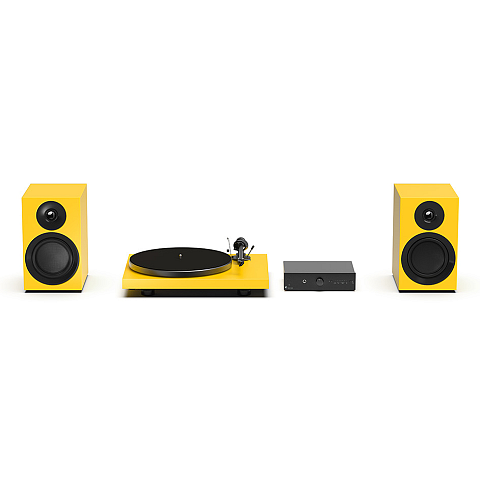 Pro-Ject PROCASEGE Home-Stereoanlage Heim-Audio-Midisystem 40 W Schwarz, Gelb