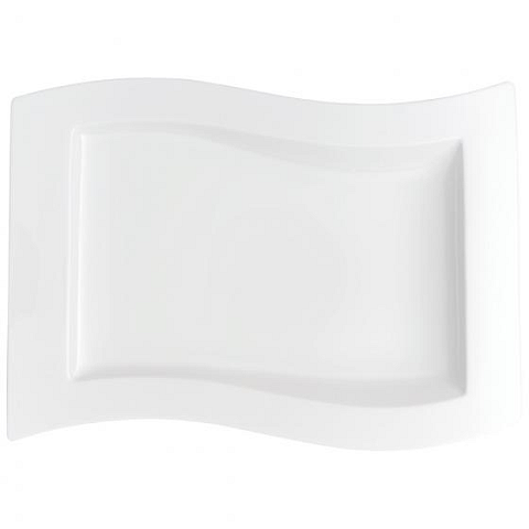Villeroy & Boch 1025252699 Serviergeschirr Porzellan Weiß Rechteckig Platzteller