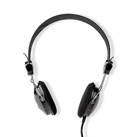 Nedis HPWD1104BK Kopfhörer & Headset Kabelgebunden Kopfband Anrufe/Musik Schwarz