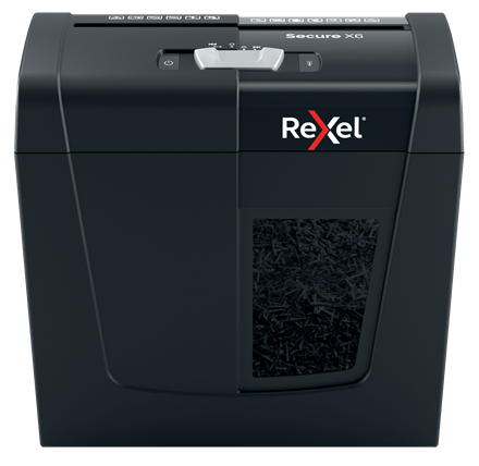 Rexel Secure X6 Aktenvernichter Kreuzschreddern 68 dB Schwarz