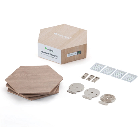 Nanoleaf Elements Wood Look Hex Exp Pk 3 Stimmungsbeleuchtung