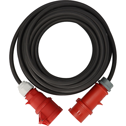 Brennenstuhl 1169390250 Verlängerungskabel 25 m Draußen Schwarz, Rot