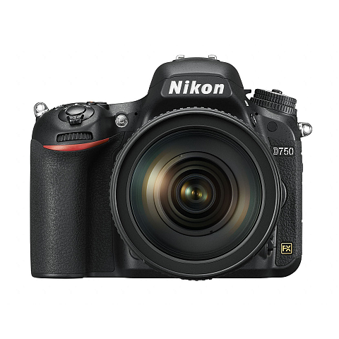 Nikon D750 + AF-S NIKKOR 24-120mm f/4G ED VR SLR-Kamera-Set 24,3 MP CMOS 6016 x 4016 Pixel Schwarz