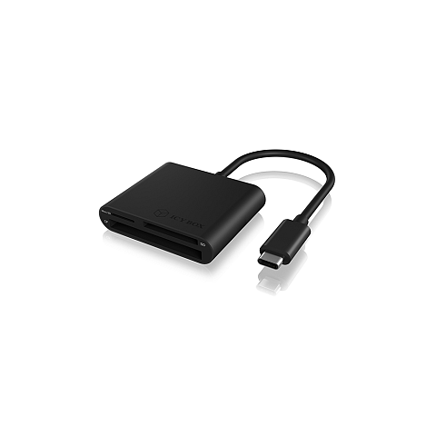 ICY BOX IB-CR301-C3 Externer Multi Card Reader (CF, SD, microSD) mit USB 3.2 Gen 1 Type-C® Hostanschluss
