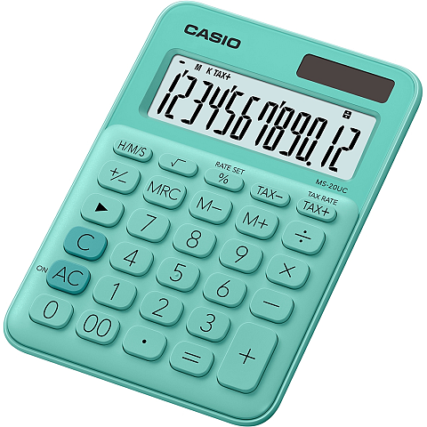 Casio MS-20UC-GN Taschenrechner Desktop Einfacher Taschenrechner Grün