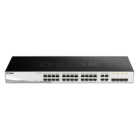 D-Link DGS-1210-28 Managed L2/L2+ 1U Schwarz