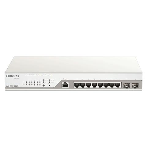 D-Link DBS-2000-10MP/E Netzwerk-Switch Managed L2 Gigabit Ethernet (10/100/1000) Power over Ethernet (PoE) Grau