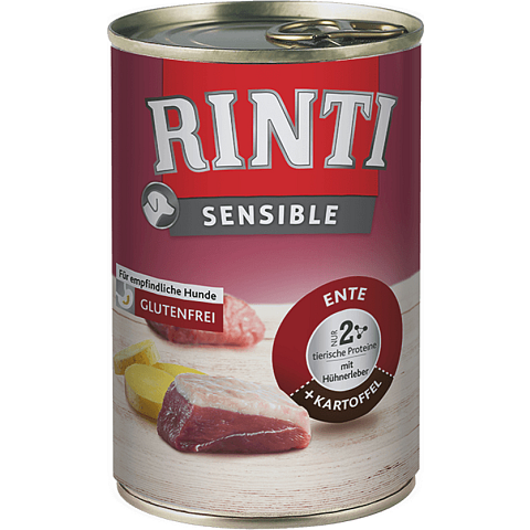 RINTI Sensible Ente, Hühnerleber + Kartoffel 400 g