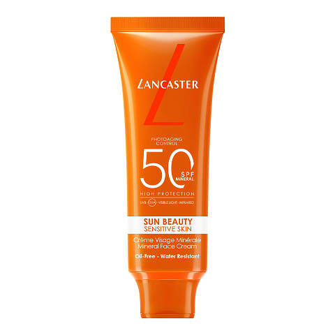 Lancaster Sun Beauty Sensitive Skin Mineral Face Cream SPF 50 Sonnenschutzcreme Gesicht Erwachsene