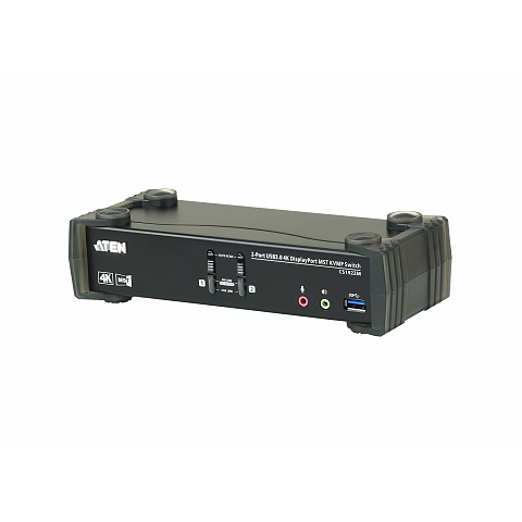 ATEN 2-Port USB 3.0 4K DisplayPort MST KVMP™ Switch (Kabel enthalten)