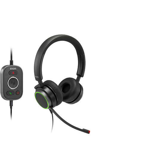 Snom A330D Kopfhörer Kabelgebunden Kopfband Büro/Callcenter USB Typ-A Schwarz