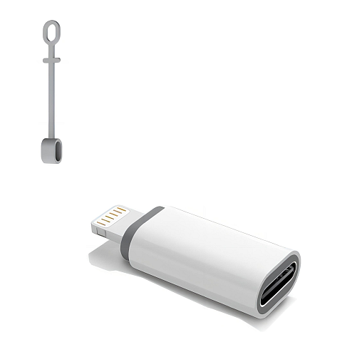 Felixx AD-TC-LI Kabeladapter USB Type-C Lightning Grau, Weiß