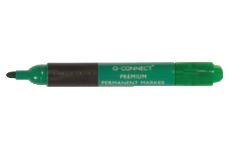 Q-CONNECT KF26108 Permanent-Marker Rundspitze Grün 10 Stück(e)
