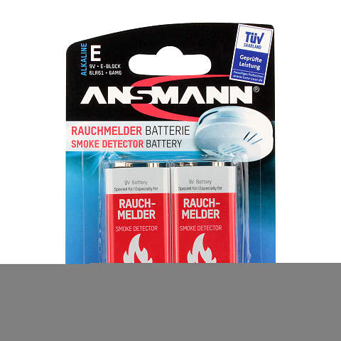 Ansmann 1515-0006 Haushaltsbatterie Wiederaufladbarer Akku 9V Alkali