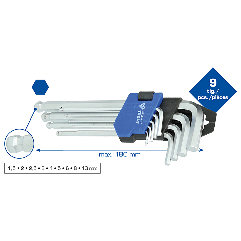 Brilliant Tools BT045009 Sechskantschlüssel 9 Stück(e)