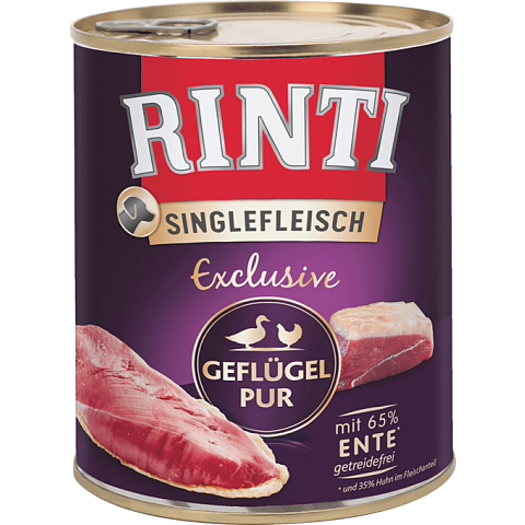 RINTI Singlefleisch Exclusive Geflügel Pur 800g