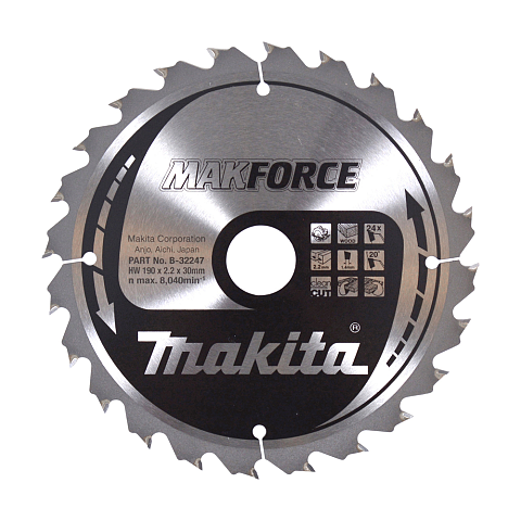 Makita B-32247 Kreissägeblatt 19 cm 1 Stück(e)