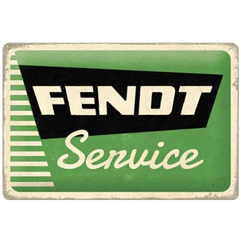 Nostalgic Art Fendt Service Dekoratives Schild & Tafel für drinnen Metall Mehrfarbig