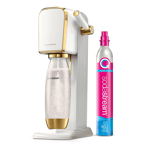 SodaStream 1013511415 Kohlensäureerzeuger Gold, Weiß