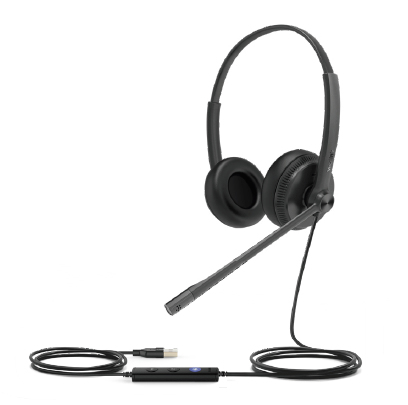 Yealink UH34 Kopfhörer Kabelgebunden Kopfband Büro/Callcenter Schwarz