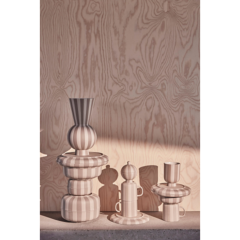 OYOY L301193 Teller Essteller Rund Steingut Beige, Weiß 1 Stück(e)