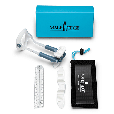 MaleEdge Basic Penisverlängerer Blau, Weiß