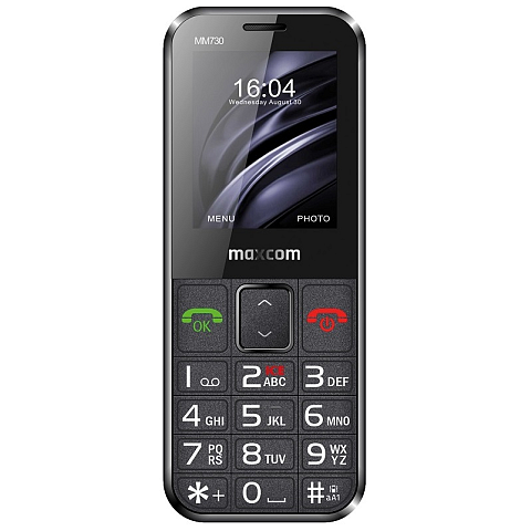 MaxCom MM730 Handy 5,59 cm (2.2") Schwarz Seniorentelefon