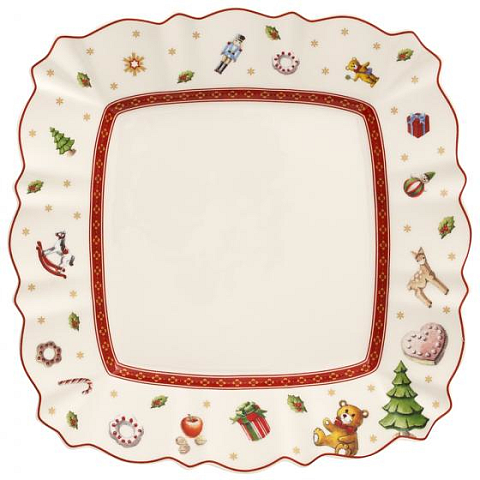 Villeroy & Boch 1485852649 Teller Salatteller Quadratisch Porzellan Mehrfarbig 1 Stück(e)