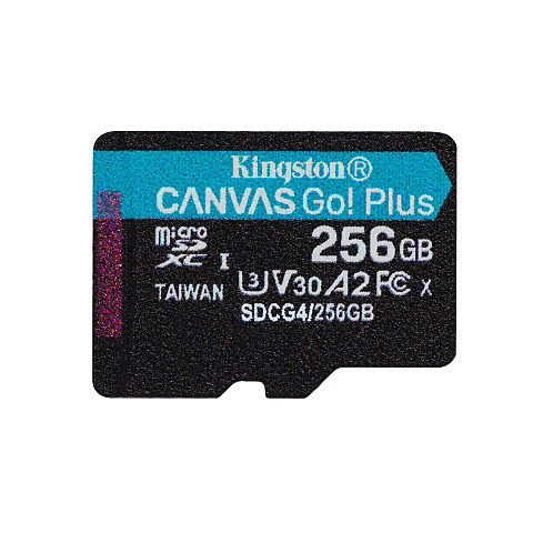 Kingston Technology 256GB microSDXC Canvas Go Plus Gen4 200R A2 U3 Einzelpaket ohne ADP