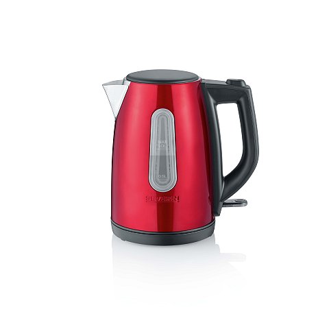 Severin WK 3417 Wasserkocher 1 l 2200 W Schwarz, Rot