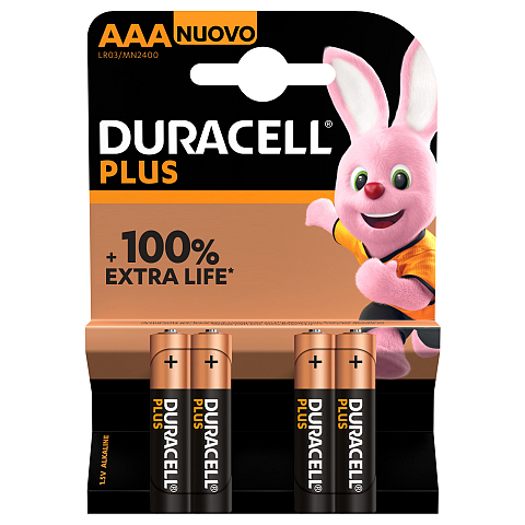 Duracell Plus 100 Einwegbatterie AAA Alkali