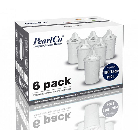 PearlCo 8060 Wasserfilterzubehör Wasserfilterkartusche 6 Stück(e)